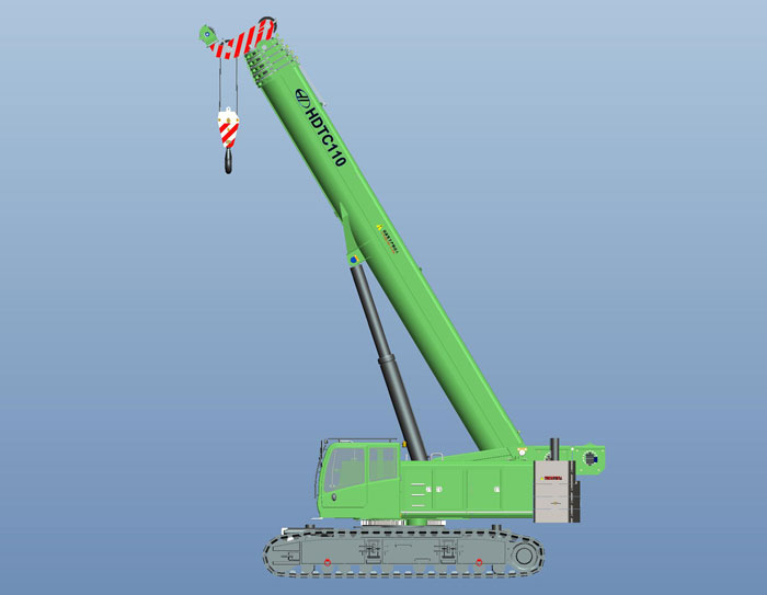 HDTC110 Telescopic Boom Crawler Crane