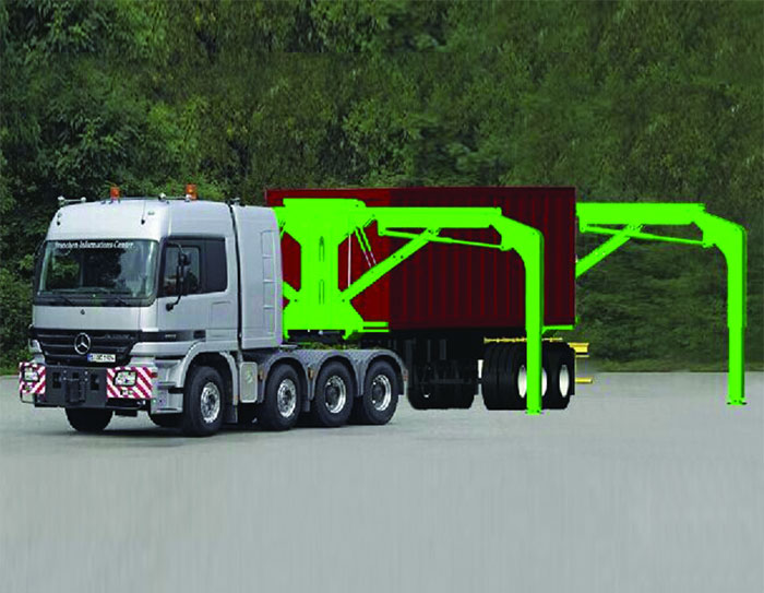 Container Self-handling Transport Crane